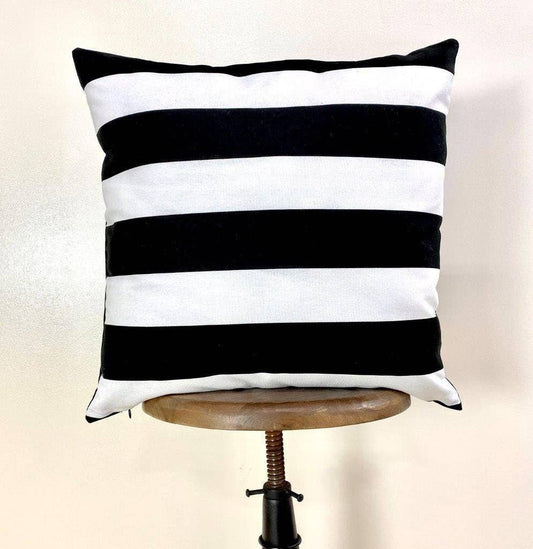 Black & White Stripes Pillow Cover