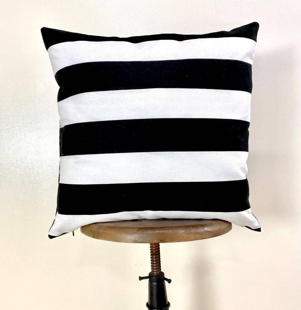 Black & White Stripes Pillow Cover