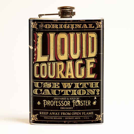 Theatre Bizarre Liquid Courage Flask