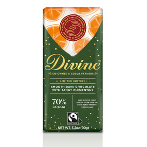 Dark Chocolate with Clementine Large Bar