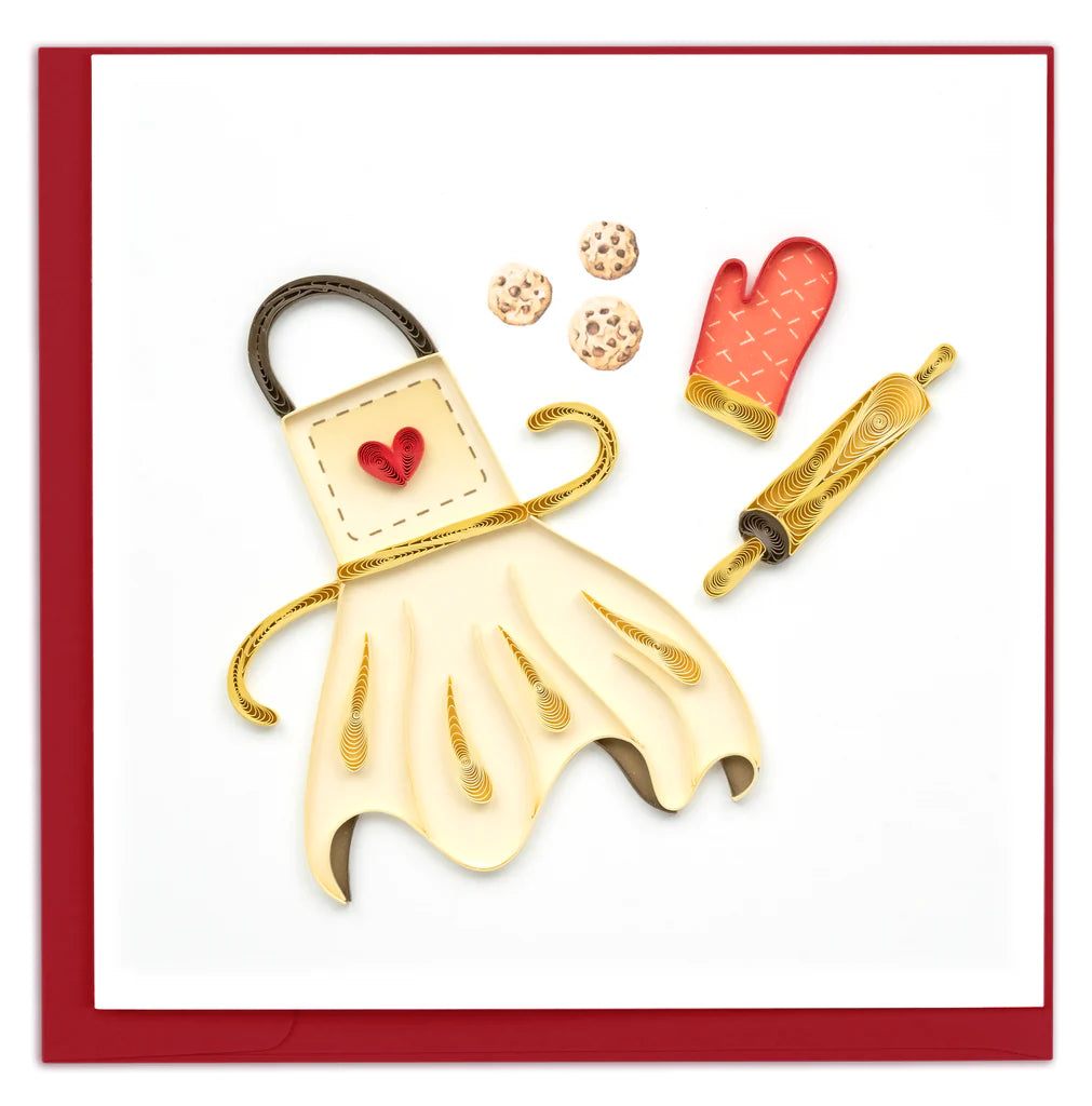 Quilled Baked with Love Greeting Card