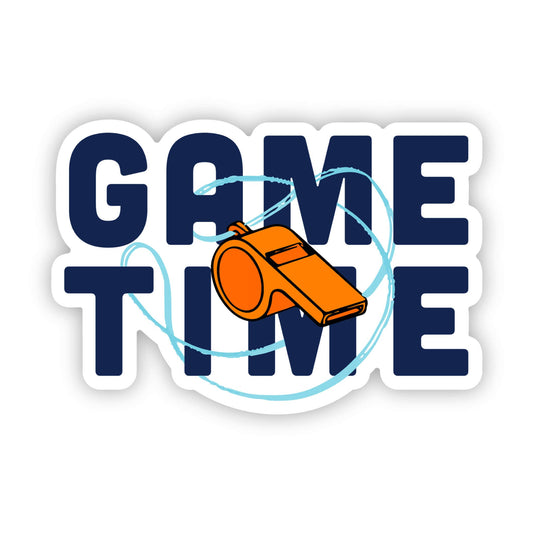 Game Time Whistle Sticker