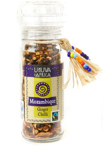 Mozambique Ginger & Chilli Pepper Spice Grinder