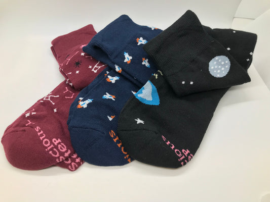 Adult Socks that Support Space Exploration