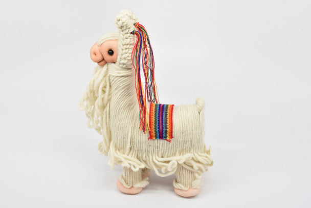 Alpaca Yarn Plush Doll Long Hair