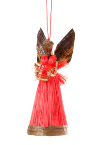 Sisal Angel Holiday Ornament