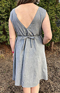 Cotton Crew Neck Dress