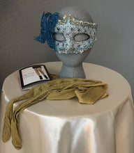 Load image into Gallery viewer, Blue Brocade Woman&#39;s Costume
