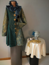 Load image into Gallery viewer, Blue Brocade Woman&#39;s Costume
