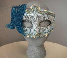 Load image into Gallery viewer, Blue Brocade Woman&#39;s Costume
