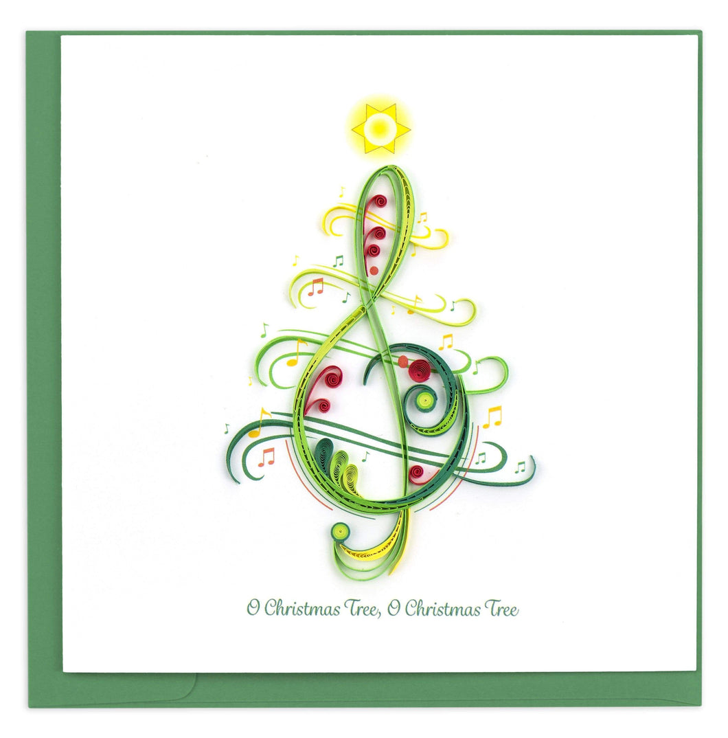 Quilled Christmas Song Greeting Card