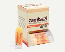 Load image into Gallery viewer, Zambeezi Organic Beeswax Tangerine Lip Balm
