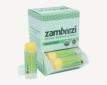 Load image into Gallery viewer, Zambeezi Organic Sweet Basil Lip Balm
