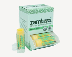 Zambeezi Organic Sweet Basil Lip Balm