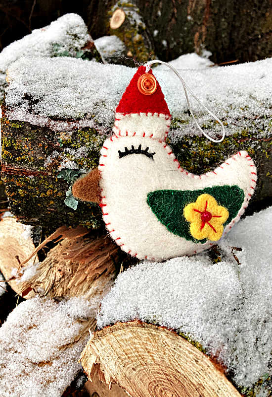 Felt Bird Ornament