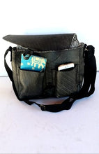 Load image into Gallery viewer, Double Pocket w/ Flap Closure - Bag Recycled Tire
