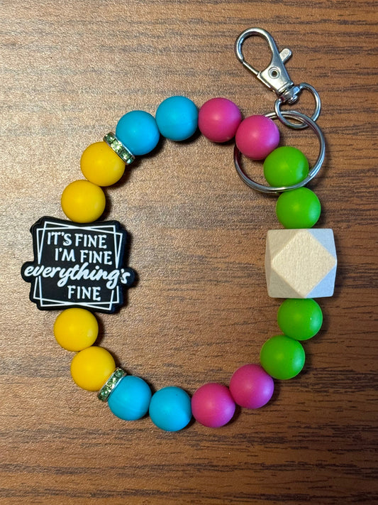 It’s fine I’m fine everything‘s fine wristlet