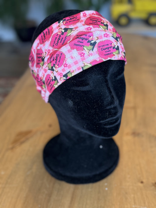 Drinking is cheaper than therapy Headband