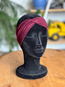 Burgundy headband