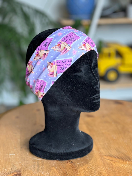 I’m too sober Headband