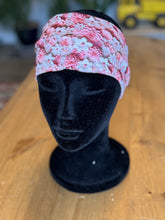 Load image into Gallery viewer, Pink and white flowers headband
