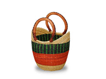 Load image into Gallery viewer, G-133 Mini Shopping Tote w/Leather Handles
