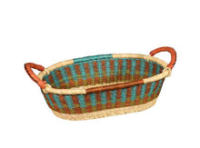 Load image into Gallery viewer, G-147A Bread Basket w/Leather Side Handle
