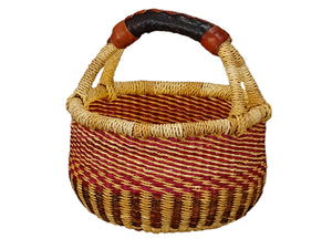 G-149A Mini Basket w/ Leather Handle