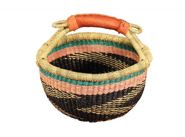 G-150 Large Mini Basket w/Leather Handle