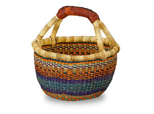 G-150 Large Mini Basket w/Leather Handle