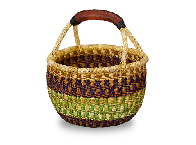 G-150 Large Mini Basket w/Leather Handle
