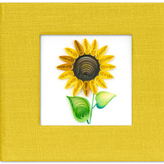 Quilled Sunflower Sticky Note Pad Cover