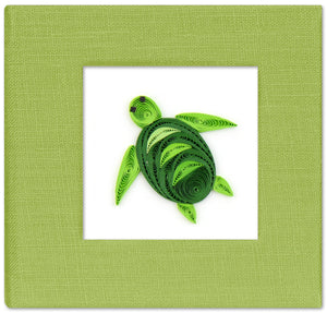 Quilled Sea Turtle Sticky Note Pad Cover