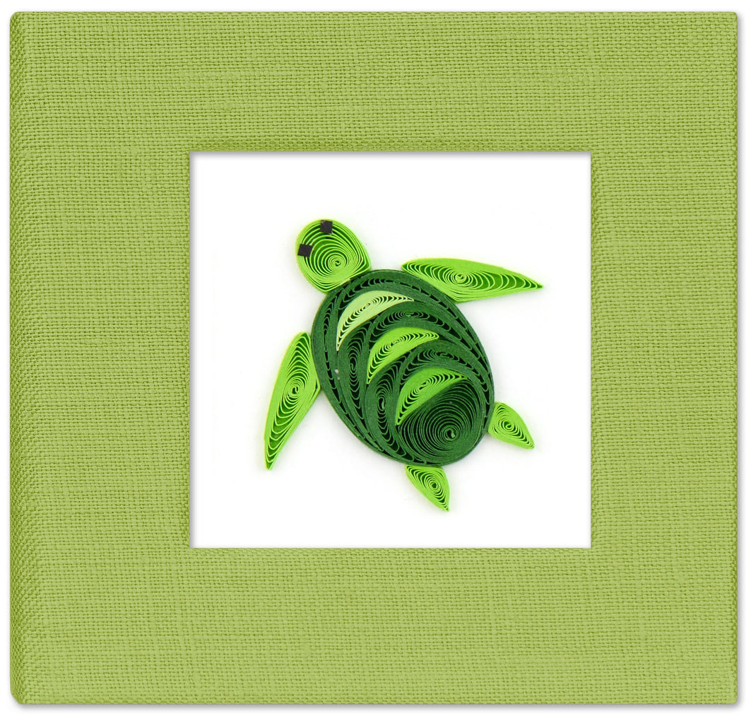 Quilled Sea Turtle Sticky Note Pad Cover