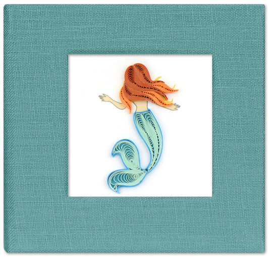 Quilled Mermaid Sticky Note Pad Cover