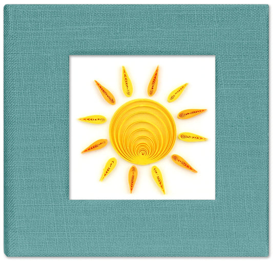 Quilled Sun Sticky Note Pad Cover