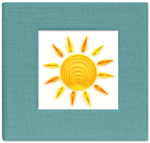 Quilled Sun Sticky Note Pad Cover