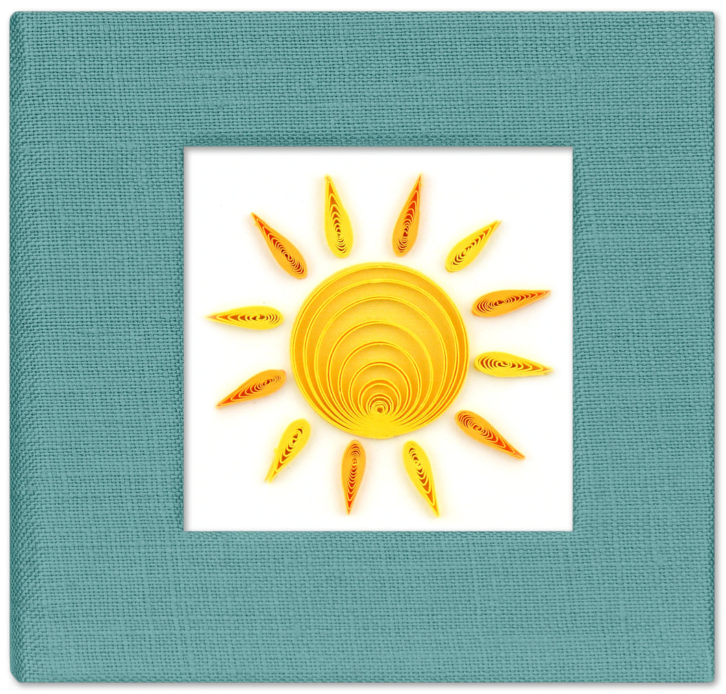 Quilled Sun Sticky Note Pad Cover