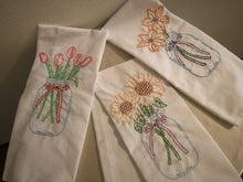 Load image into Gallery viewer, Hand-embroidered Tea Towel
