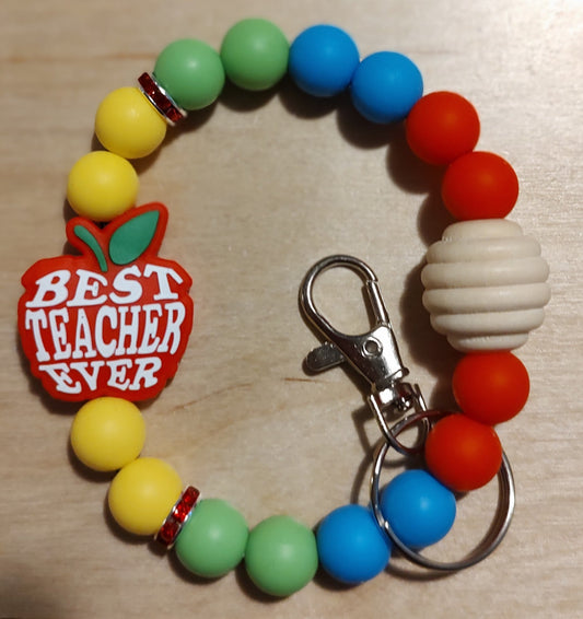 Best teacher ever wristlet