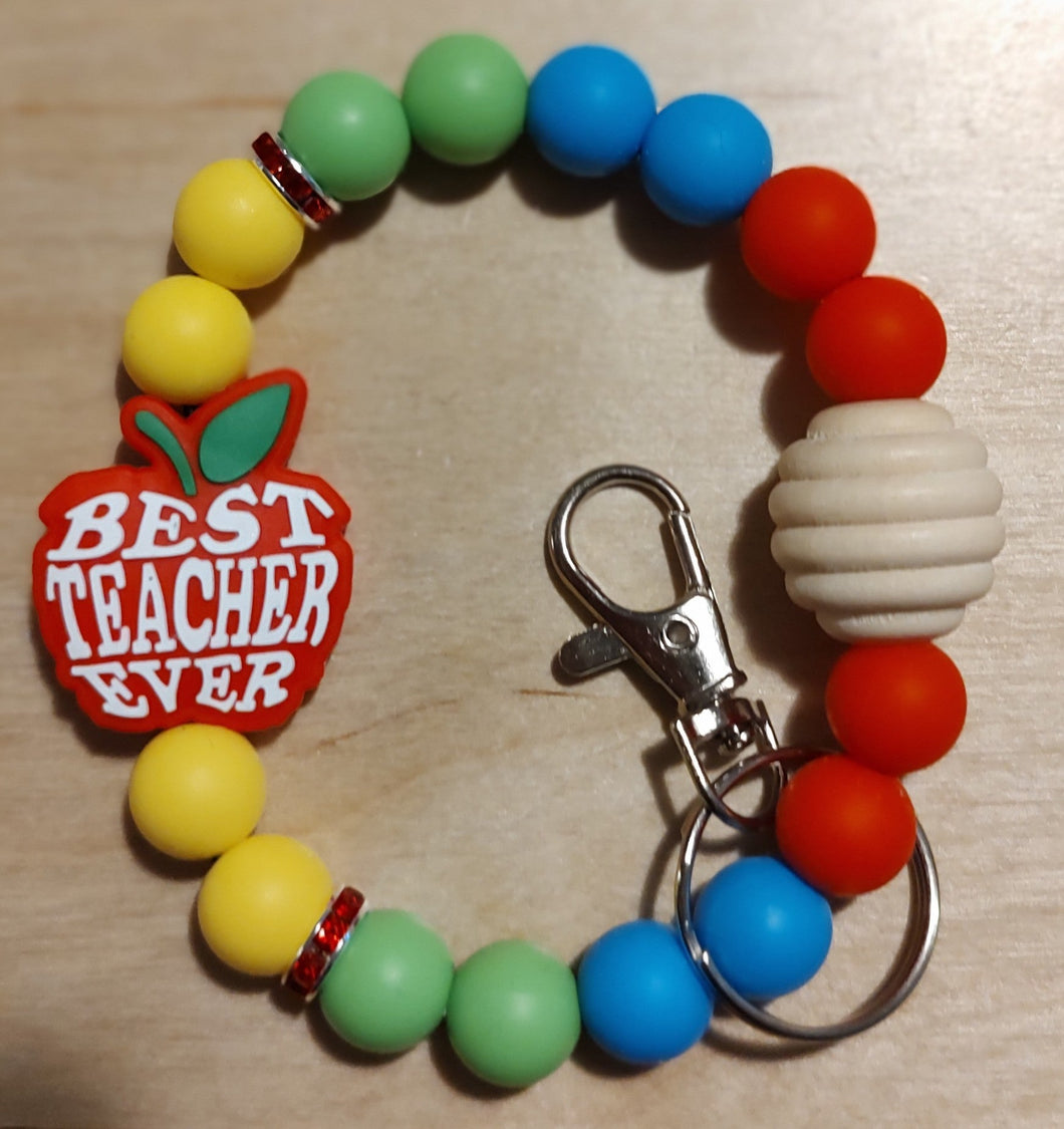 Best teacher ever wristlet