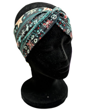 Load image into Gallery viewer, Embroidered looking Christmas design Headband
