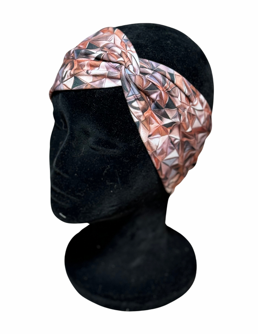 Metallic triangles headband