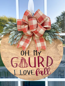 Oh My Gourd Door Hanger