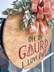 Oh My Gourd Door Hanger