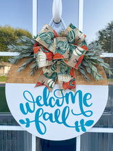 Load image into Gallery viewer, Welcome Fall Door Hanger
