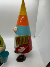 Load image into Gallery viewer, Wobble, Gardening Gnome with colorful Hat
