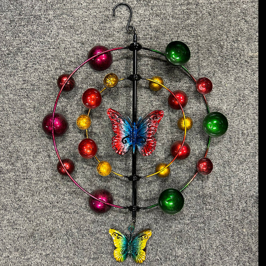 Spinner, Hanging Multicolored Butterfly