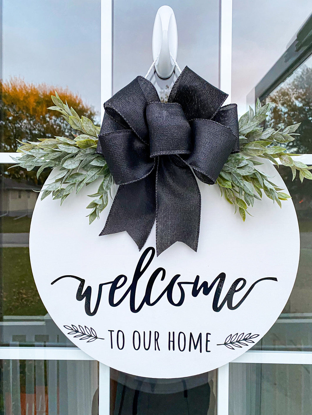 Welcome to our Home Door Hanger - White