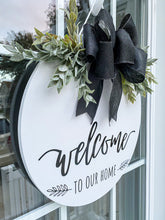 Load image into Gallery viewer, Welcome to our Home Door Hanger - White
